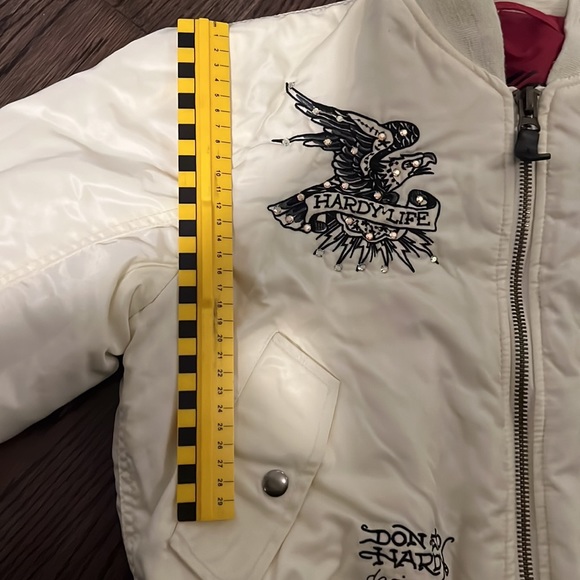 Ed hardy bomber jacket sz XS - Picture 11 of 16